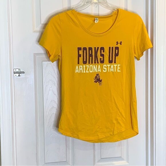 Under Armour Arizona State University Forks Up Tee Size Medium - Picture 6 of 7